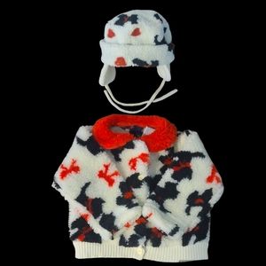 Adorable Vintage Scottie Dog Winter Coat and Hat Kids Headquarters 12 Months